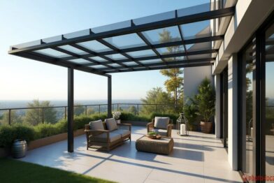 Cobertura de Vidro para Área Externa