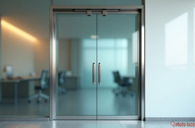 Porta de Vidro Temperado